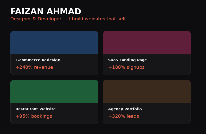 Portfolio template preview